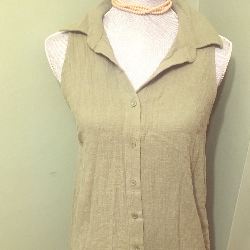 Green tunic/dress with collar